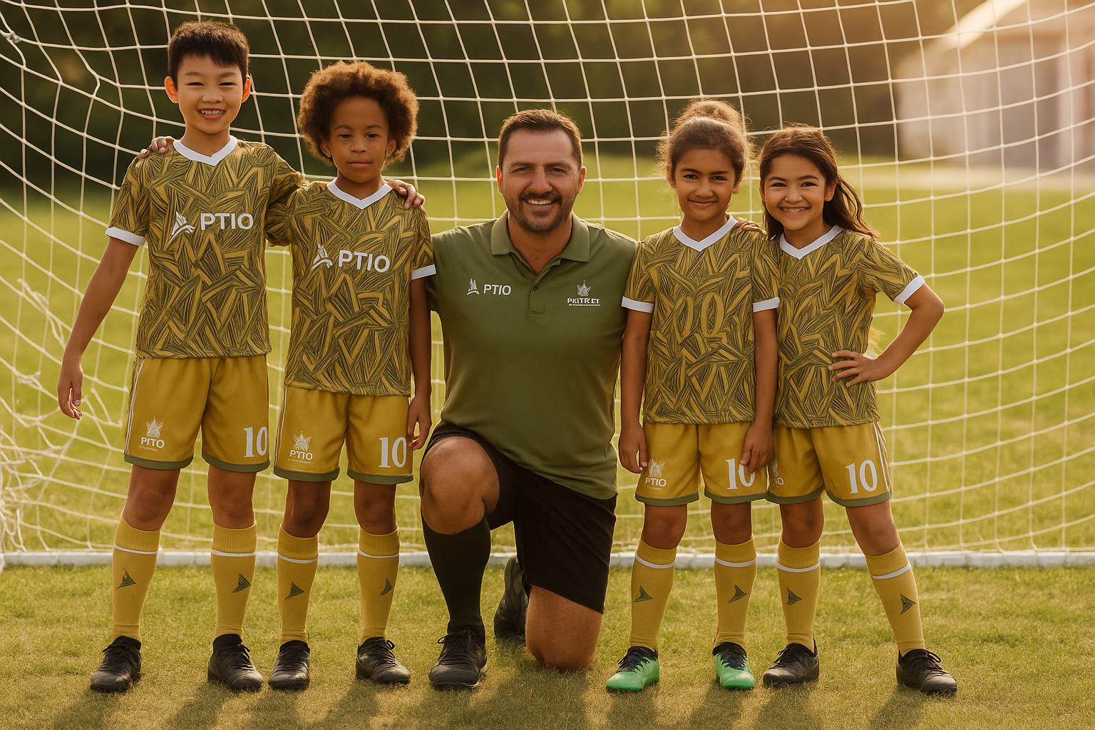 Formación deportiva de niños y niñas en Kaleff SC
